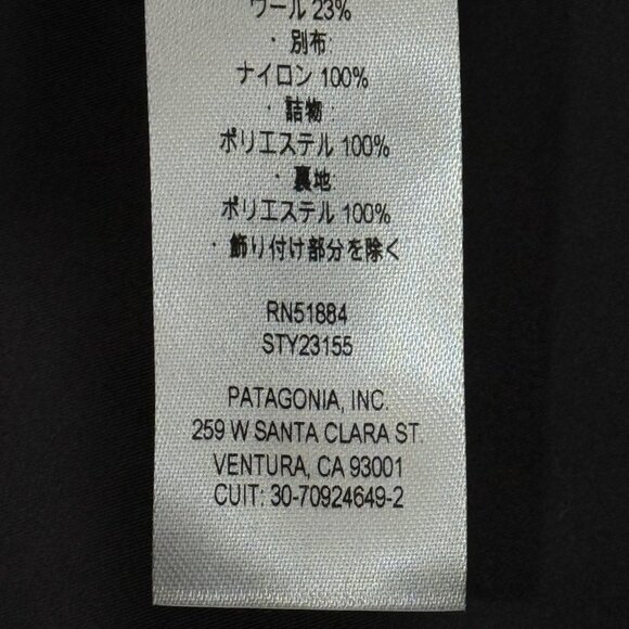 Patagonia‎ Recycled Sherpa Hybrid Jacket Womens Medium Black Fleece Quilted Wool - Picture 4 of 10
